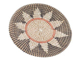 Round Grass Wall Ornaments 35cm Diameter Hand Knitting Hanging Woven Wall Baskets for Living Room V1294-YM0703-3115230050712