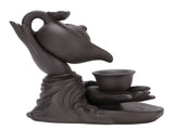 Incense Holder Creative Purple Sand Relaxing Backflow Incense Holder for Spa Yoga Meditation V1294-YM0901-3117250010511