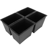 4Pcs Stackable Bed Risers ABS Anti Slip Furniture Risers for Bed Desk Sofa Table Black 6 Inch V1294-YM0706-3114230085312