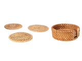 6 PCS Rattan Coasters Hand Made Teacup Coasters Set Insulated Rattan Cup Placemat Teacup Accessories V1294-YM0716-3118220144312