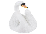 Resin Simulation Floating White Swan Figurine Ornament for Landscape Yard Gardening Decoration V1294-YM0901-3111200121111
