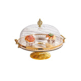 Cake Stand with Dome Lid Plastic Cake Dome Cupcake Holder Charcuterie Board Footed Cake Plate with V1370-AZ4-06594