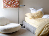 100% Cotton Muslin Duvet Quilt Cover Set w/ 2 Pillow Cases in Yellow - Double V563-MUSLIN_DVT_YLW-DOUBLE