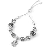 5 pcs Bracelet - Adjustable Cubic Ball Bracelet - Crystal Slider Bracelet for Women - Bracelet V1369-AZ3-W-04231