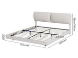 Levede Queen Floating Bed Frame BF1059-Q-BG