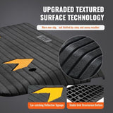 Upgraded Rubber Threshold Ramp, 7.6 cm Rise Door Ramp with 1 Channel, Natural Rubber Car Ramp with V952-XBLYPDGB1355XZ76IV0
