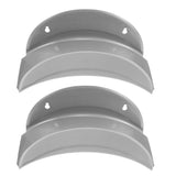 2-Pack Heavy Duty Metal Water Hose Rack Wall Mount Plated Hose Storage Organizer V1192-AZ-W-28407