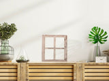 2Pcs Decorative Wooden Faux Window Frame Rustic Country Wall Art V1370-AZ4-18110