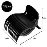 QZS 2.4x2x1.6In Roller Clips,20Pcs Replacement Section Styling Clips for Home,Black Plastic V1189-WXFWAL-20260319-00336
