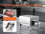 Manual Meat Mixer, 30L Fixed Tank Meat Processing Equipment, Stainless V952-SYRLJBJBKQXK8RH6N001V0