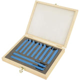 Universal Lathe Tools Milling Cutting Turning Tool Set, 11 pcs Carbide Tipped Cutting Tool Set, High V1188-MS-227-1557