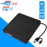 External DVD Drive,USB 3.0 Type-C CD DVD /-RW Optical Drive USB C Burner Slim CD/DVD ROM Rewriter V1369-AZ3-W-22112