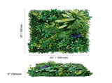 Artificial Grass Wall Panels, 12 PCS 20 x 20 inch, 3D Combination Greenery Boxwood Panel for Indoor V952-PJSRZZWQ12PC0AI8JV0