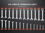 Combination Wrench Set 25-Piece Metric 6 mm to 32 mm with Roll-up Pouch V952-DXBSTZGDK25P2B3VYV0