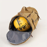 Yellow Black canvas travel, durable travel, spacious carry-on bag, stylish V1347-127-BLA-80833