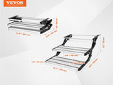 RV 2-Step, Manual Retractable RV Stairs, Foldable, 440 LBS Load Capacity, Aluminum Alloy V952-FCBTZDKZDKSDNVHFTV0
