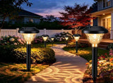 Solar Landscape Lights 4-Pack 10-LED Warm White Outdoor Lights Garden Lights - Warm White - Size V1107-118-95995-WAR
