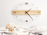 Wall Clock Silent Round Decorative Modern Acrylic Panel Hanging Clock for Living Room Bedroom Office V1294-YM0703-3115230003411
