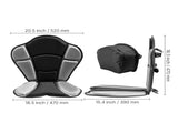 Kayak Seat, 1 Pack 31 mm Thick, Universal Paddle Board Seat with Back Support, Sit-on-Top Soft V952-PHTRZYEVAPMJZT0F7001V0