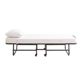 ARTISS Folding Bed with Mattress, Portable Rollaway 150kg Capacity 190CM FOLD-E-97-MAT-BKWH