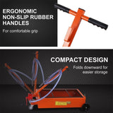HORUSDY 76L Low Profile Waste Oil Drainer Mobile Workshop Pump Vehicle 4WD Truck V465-95225