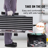 VEVOR Folding Work Platform, 660 lbs Load Capacity, Aluminum Drywall Stool Ladder, Heavy Duty Work V952-ZDPTGDBKD100CB92PV0
