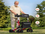 Rollator Walker with Seat for Seniors, Ultra Compact 3-Fold Rolling Walker, Lightweight Aluminum V952-XSZXQHSLHJQ1YKA5J001V0