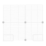 White Freezer Shelf Dividers, Adjustable, Large Capacity, Stainless Steel ABS, Home Use V1366-AZ2-W-14018