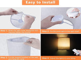 Battery Operated Wall Lights Indoor with Remote, Wireless LED Wall Lights with Fabric Shade, 12 V1171-CX-WL-BO-2