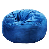 VEVOR 91 cm Round Bean Bag Chair with Removable Cover & Dutch Velvet Blue V952-YXDDY3539INC4SBGOV0