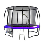 Kahuna Trampoline 8 ft Round Outdoor - Purple TRA-KAH-08-PU