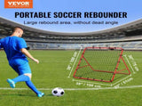Soccer Rebounder Rebound Net, Kick-Back 100x100 cm, Portable Football Training Gifts, Fully V952-ZQHDWTZ10010GPDKLV0