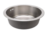 Kitchen Sink 304 Stainless Steel Brushed Single Bowl Rust Proof Round Sink for Home Bar 36cm V1294-YM0901-3118240116411