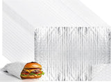 200 Pack Insulated Foil Sandwich Wrap Sheets, 12"x12" Pre-Cut Burger Wrapping Paper, Heat and Cold V1259-DP01-A-1023