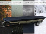 Square Boat Cover, 21-24FT , Trailerable, Marine Grade 210D grey V1188-ZXY-01-19