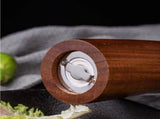 Acacia Wood Salt and Pepper Grinder Set with Ceramic Burrs, Adjustable Coarseness and Storage Base V1188-MS-731-005