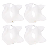 10PCS Cat Therian Face Cover Paper DIY Hand Painted Blank Animal Cat Half Face Cover with Fur and V1294-YM0901-3115250024711