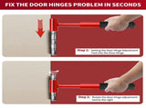 4-in-1 Hinge Gap Adjustment Wrench Set with Interchangeable Socket Heads for Fixing Door Sag, V1341-ZY-5WS2DM6G-THREADSTYLEYELLOW