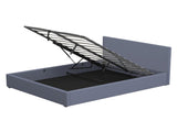 Milano Luxury Gas Lift Bed with Headboard - Charcoal No.35 - Queen ABM-10002027