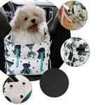 SOGA Car Central Control Nest Pet Safety Travel Bed Dog Kennel Portable Washable Pet Bag White CARPETBAG029