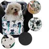 SOGA 2X Car Central Control Nest Pet Safety Travel Bed Dog Kennel Portable Washable Pet Bag White CARPETBAG029X2