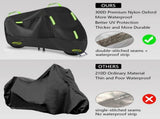 Waterproof Outdoor Motorcycle Cover, Motorcycle Cover for Scooter, With Lock Holes and Reflective V1189-LC-QP-00800