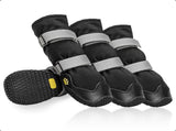 Anti-slip shoes with reflective strips, high waterproof boots, durable leather rubber sole V1259-DP01-A-1602