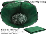 4 Pack 34 Gallons Reusable Yard Waste Bags, Leaf Lawn Collector Containers with Lid and Handles, V1259-DP01-A-923