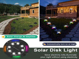 8-Pack Solar Ground Lights 12 LED Waterproof Landscape Path Lights Multicolor V1188-MS-710-176