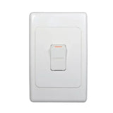 GSME Oven Switch Flush Mount Standard 1 Gang 45A 250V 2 Pole Vertical White COSWDPOV45 V1202-V1-GSMCOSWDPOV45