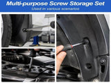 160-Pack 14-Size Metal Car Screws Galvanized, Rust & Oxidation Resistant Fasteners for Car Body, V1366-AZ2-W-15138
