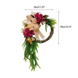 Wreath under 15,Wreath Faux Party Wreath Dried Vines And Artificial Flowers Spring/Summer V1192-AZ-W-27913