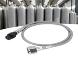 1.5m Soda Hose CGA320 // TR21-4 Carbon Dioxide Gas Cylinder Refilling Adapter Kit Silver V1294-YM0901-3113210019111