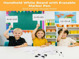 30 Sets Handheld White with Pens, Double Sided Dry Erase Signs, 9.06" x 6.89", Handheld White V1369-AZ3-W-08701